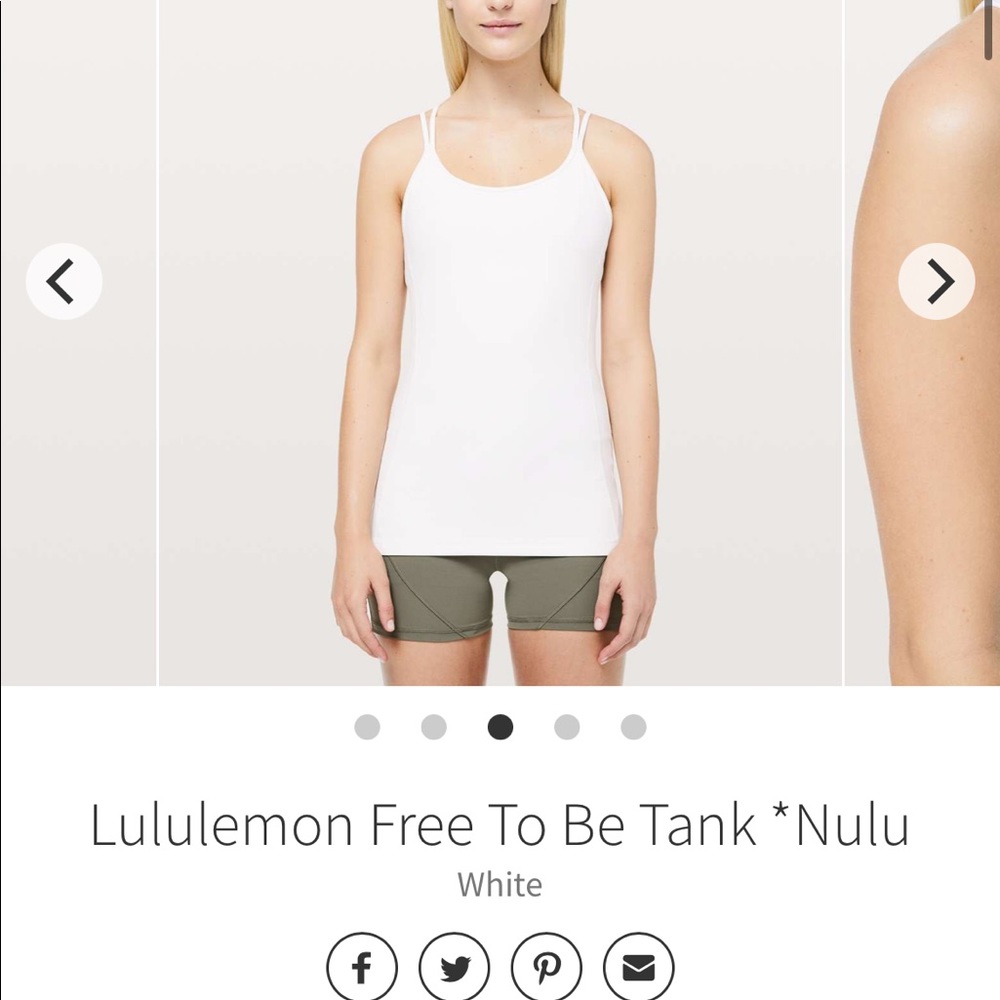 Lululemon free to be  tank Nulu